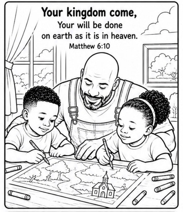 “Our Father” CYOBC (Color Your Own Book Cover)